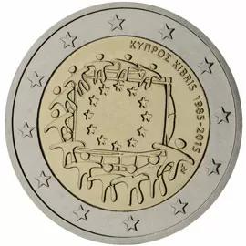 Cyprus 2 euro (2015) - 30 years European flag